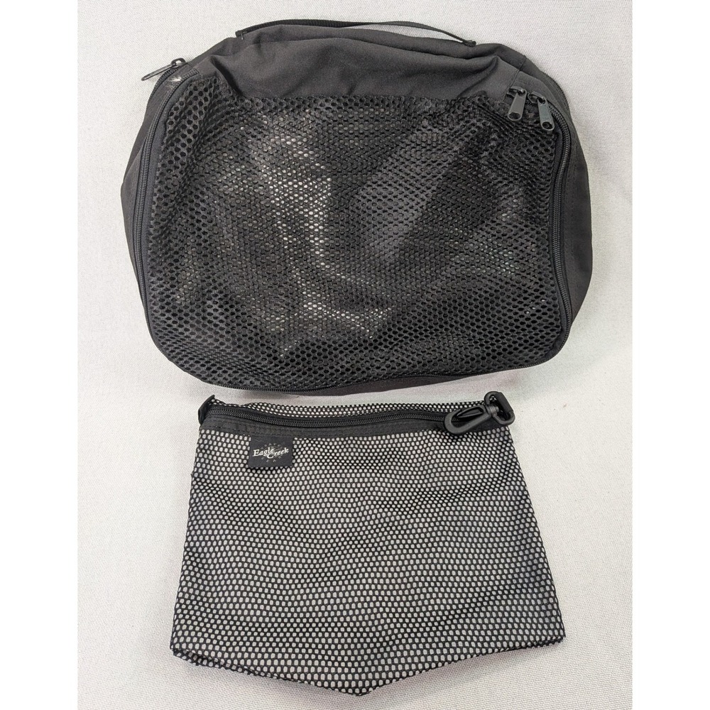 Eagle Creek Packing Cube Set Unisex OS Black Excellent Mesh Travel Organizer